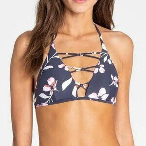 Billabong Women's Flow On by High Neck Bikini Top, Ink